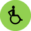 Wheelchair Green Circle